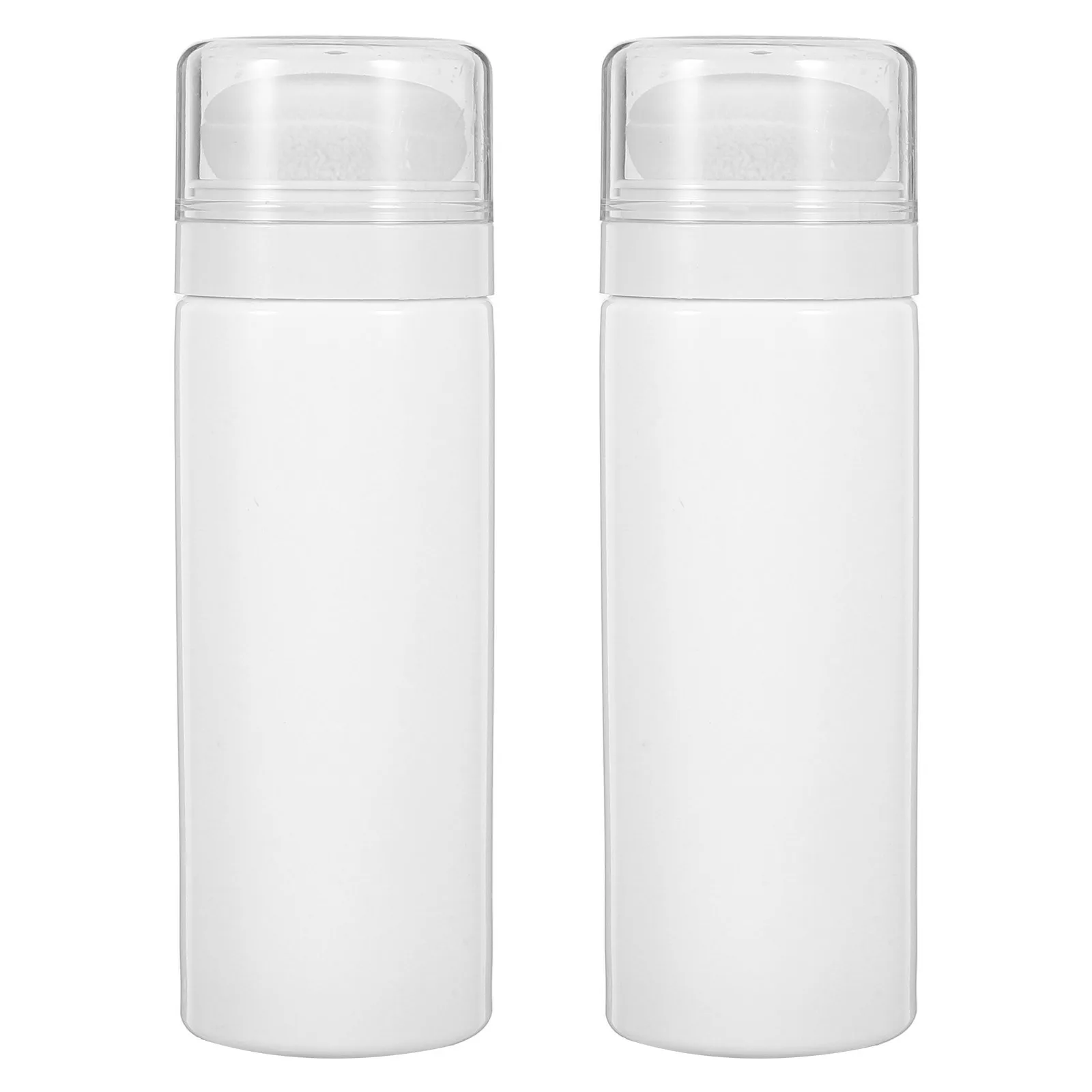 

2Pcs Powder Puff Box Compact Travel Body Powder Jar for Baby Talcum Storage with Puff Convenient Home Use Case