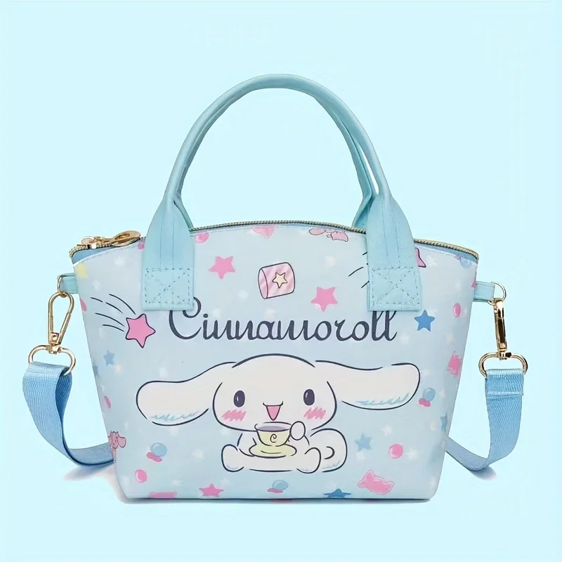 Sanrio Cartoon Cute Crossbody Bag Melody Kuromi Cinnamoroll Hello Kitty PU Boys Girls Anime Kawaii Cartoon SchoolBag Mochila