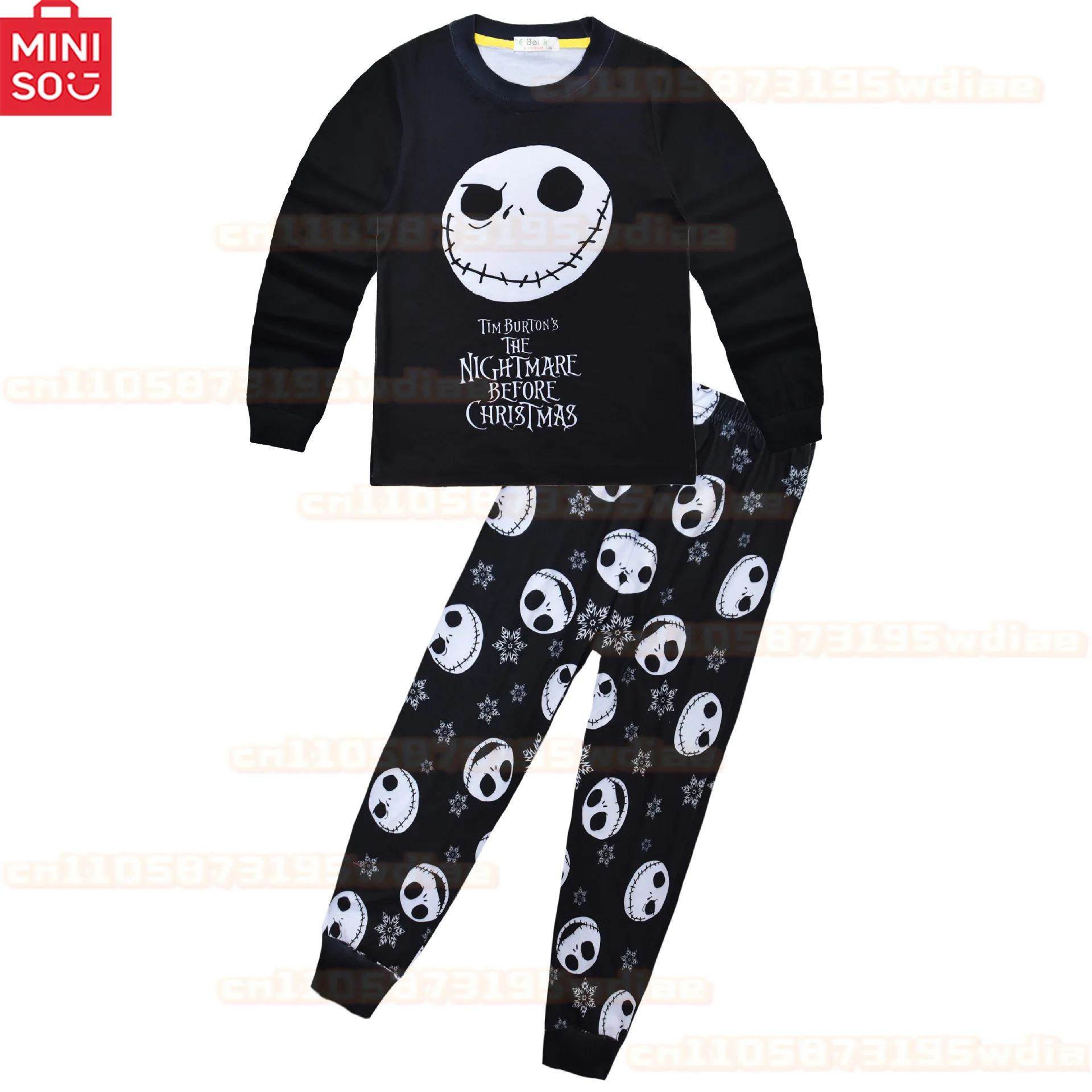 كابوس قبل عيد الميلاد تأثيري جاك Skellington منامة للبنين أزياء كرتونية عيد الهالوين عيد الميلاد ملابس النوم المنزلية
