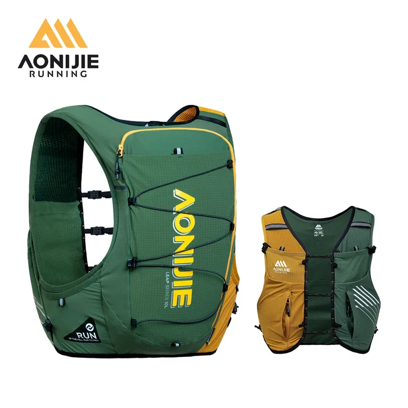 AONIJIE 10L Trail Running Backpack Hydration Vest Pack Men Women Lightweight Professional Off-Road Race Hiking Rucksack C9116