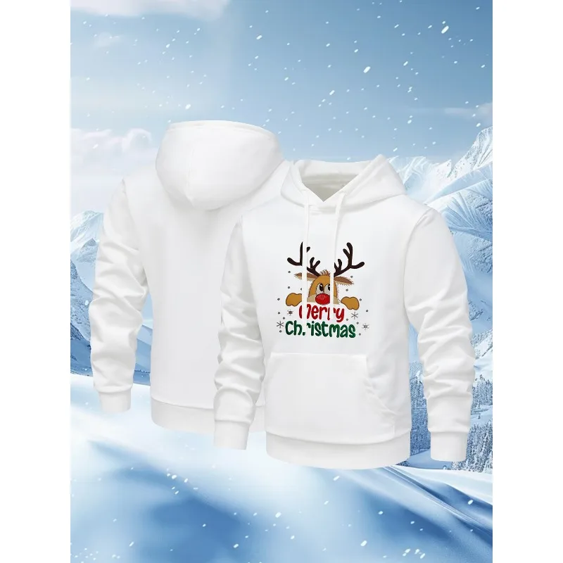 

Men's Fleece Hoodies,Embroidered Drawstring Long Sleeve Hoodie,Casual Pocket Hooded Sweatshirt,Pullover Top man clothing