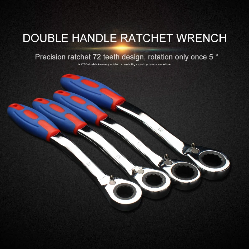 1 piece 72Teeth Ratchet Special Opening Ratchet Wrench Bicycle Repair Tool Ratchet Spanner Handle Mechanical Torque Spanner