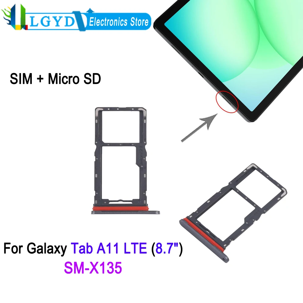 SIM Card Tray For Samsung Galaxy Tab A11 LTE 8.7