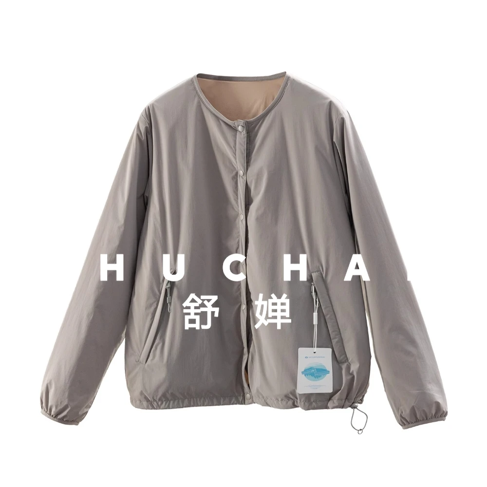 

Double-sided Wearstreamlined High-quality Round Neck Cotton Jacket Women 60E8 Casacas Para Mujer Invierno 2025