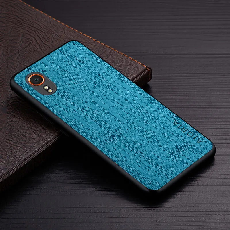 Case for Samsung Galaxy Xcover 7 5 funda bamboo wood pattern Leather phone cover Luxury coque for Samsung Galaxy Xcover 7 5 case