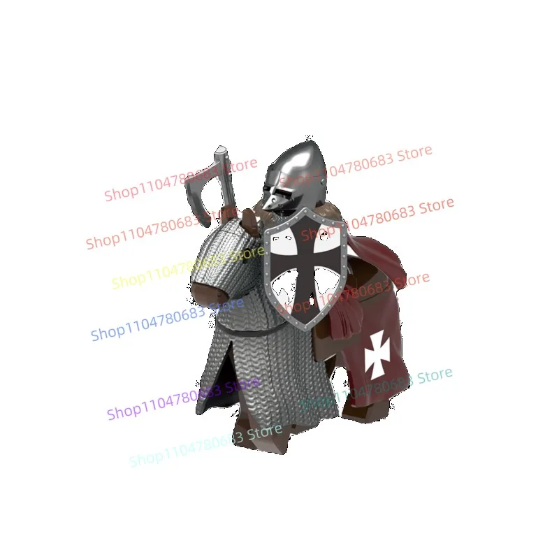 MOC 新しいビルディングブロック人形中世王国騎兵モザイクおもちゃの装飾品コレクション