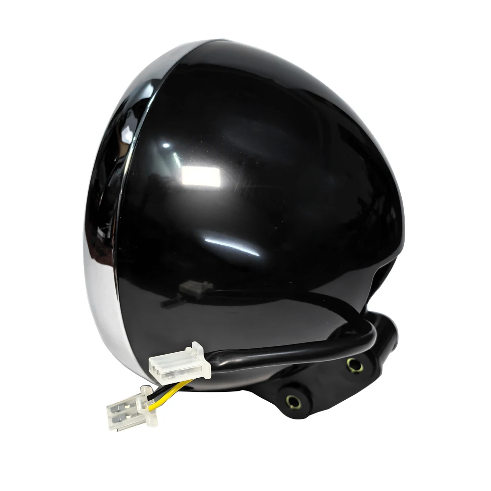 ل Keeway Superlight 125 / 150 / 200 QJ200-2G دراجة نارية مستديرة كروم الجبهة العلوي رئيس مجموعة مصابيح