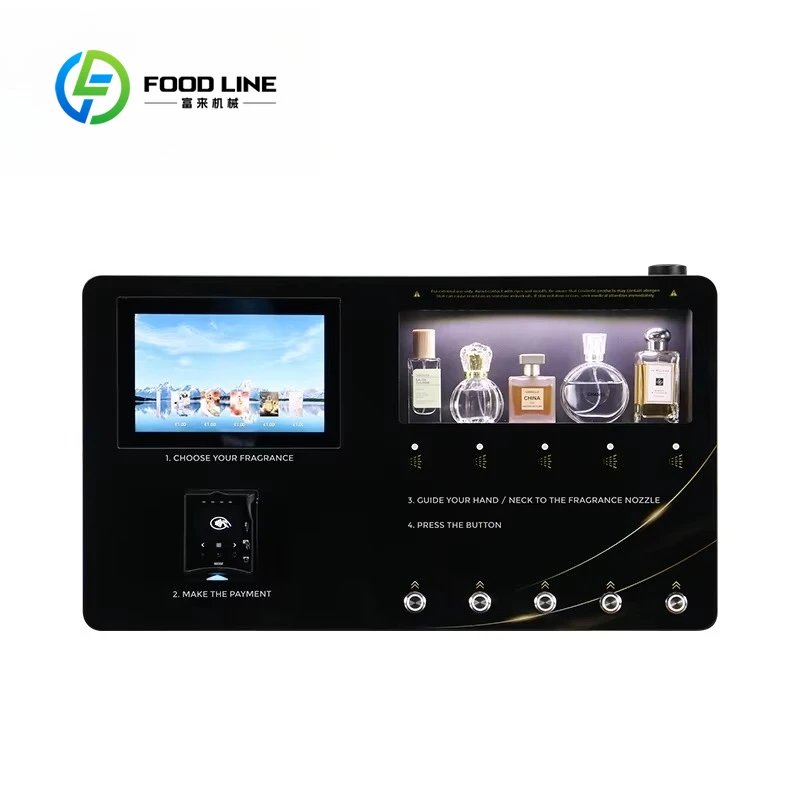 Customized 100ml sales perfume vending machine with ads