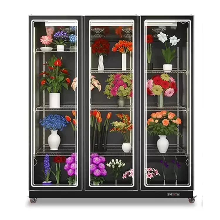 OEM Best price hot-sale flower freezer upright flower refrigerated cabinet commercial showcase refrigerator