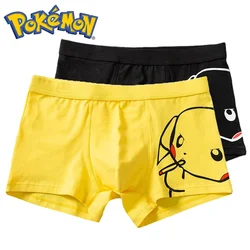 Pikachu Men Underwear Panties Boys Summer Breathable Cartoon Panties Male Cotton Underpants