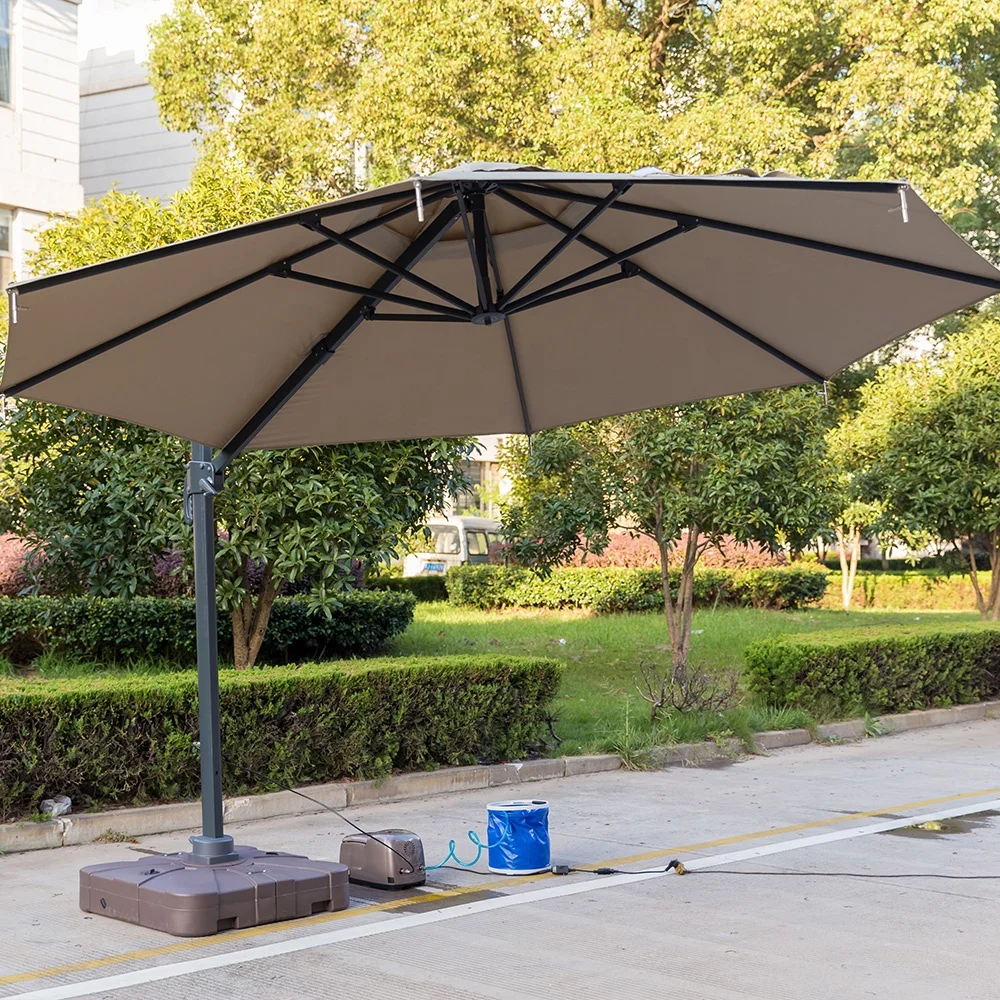 

Spray Mist Cooling Noble Outdoor Umbrella Garden Parasol Restaurant Beach Sunshade Patio Umbrellas