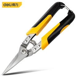 1Pc 8.5 Inch Stainless Steel Metal Scissors Cutter Industrial Work Multi-function Straight Curved Blade Keel Scissors Hand Tools