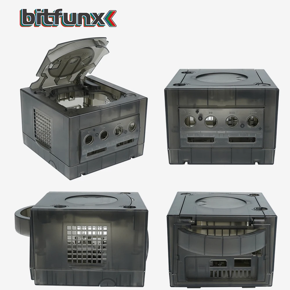 Bitfunx Gamecube NGC Сменный прозрачный чехол для Gamecube NGC GC Фиолетовый полупрозрачный черный