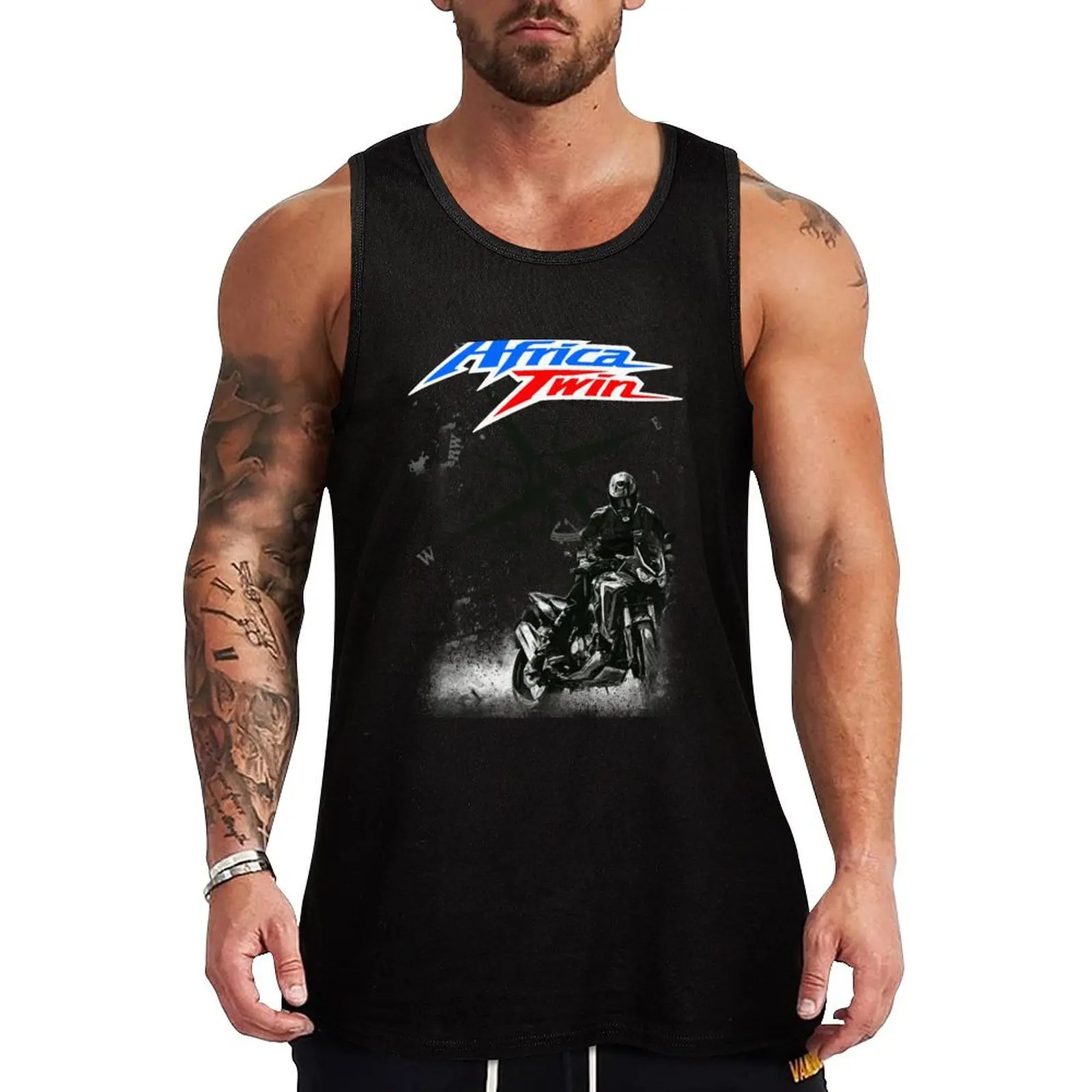 

Africa Twin CRF 1000l Dark Style Tank Top летняя одежда мужская одежда 2025 мужская спортивная одежда для мужчин