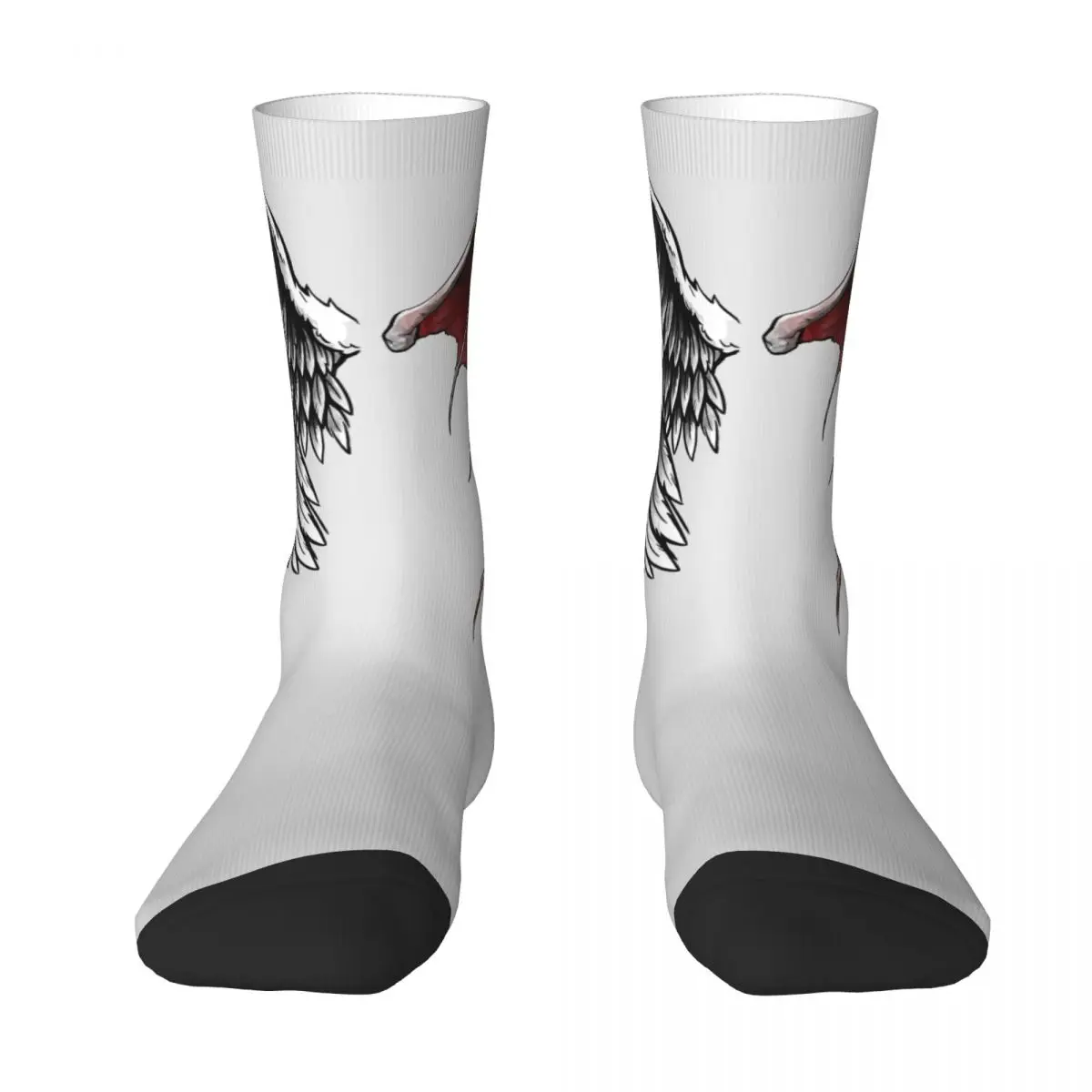 Couple Socks Lucifer wings Stockings Autumn Fashion High Quality Socks Custom Running Sports Anti Bacterial Socks