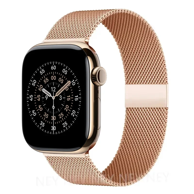 Milanaise-Schlaufenarmband für Apple Watch Band 11 46 mm 44 mm 40 mm 41 mm 42 mm 45 mm Armband iWatch Serie 10 8 7 6 5 4 SE 9 Ultra 3 49 mm