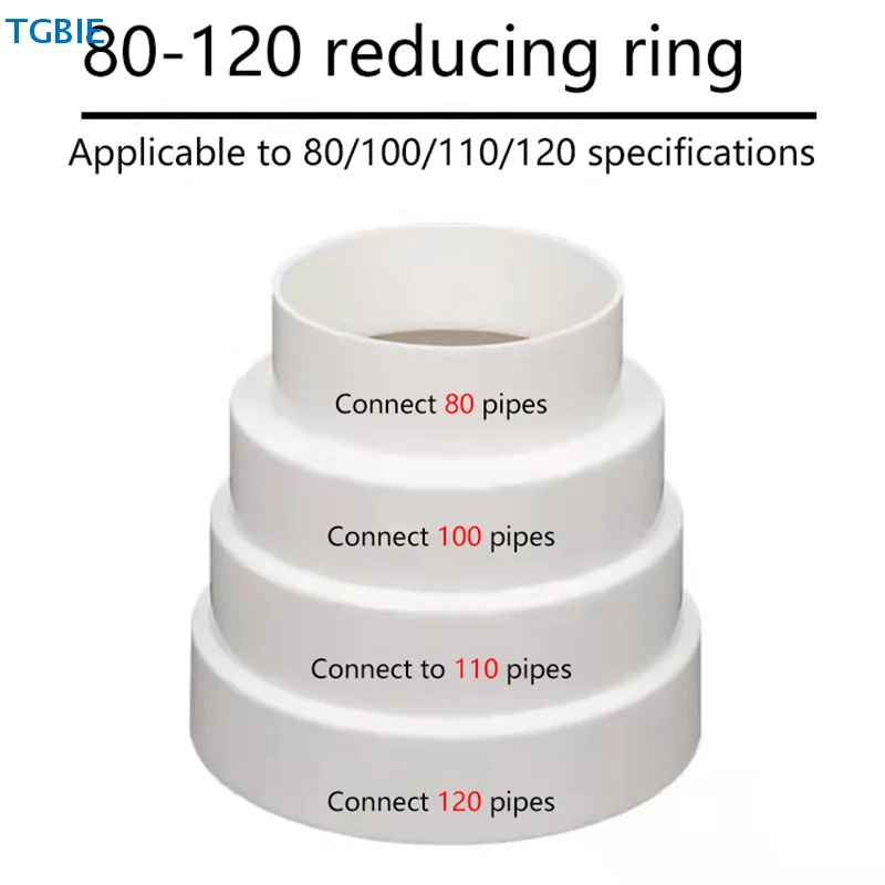 [TL][TL]Duct Multi Reducer Extractor Fan Pipe Connector 80/100/110/120mm For Fan Ventilation Duct Pipe Tube Exhaust Duct Connect