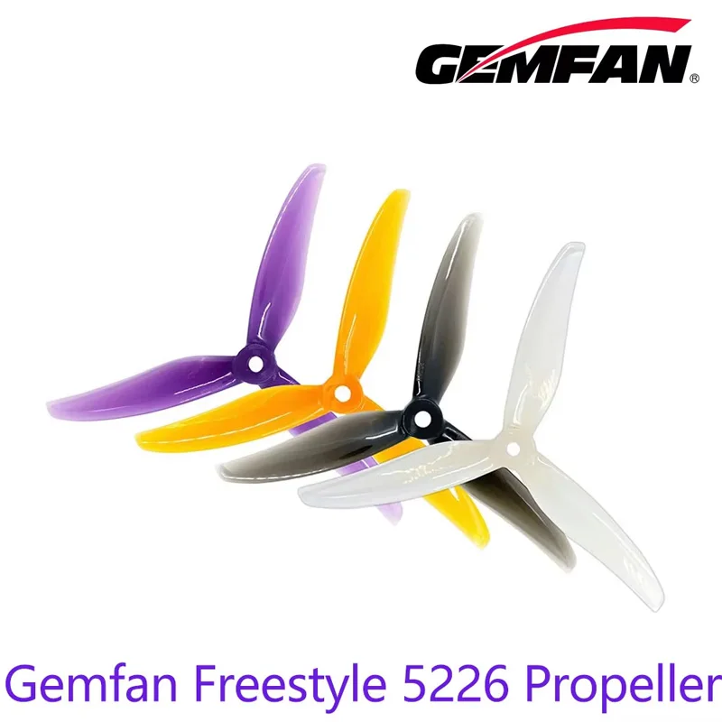 2 Paar Gemfan Freestyle 5226 3-Blatt-Propeller 5.2X2.6X3 PC FPV Racing Propeller RC Multirotor CW CCW Racing Langstreckenteile