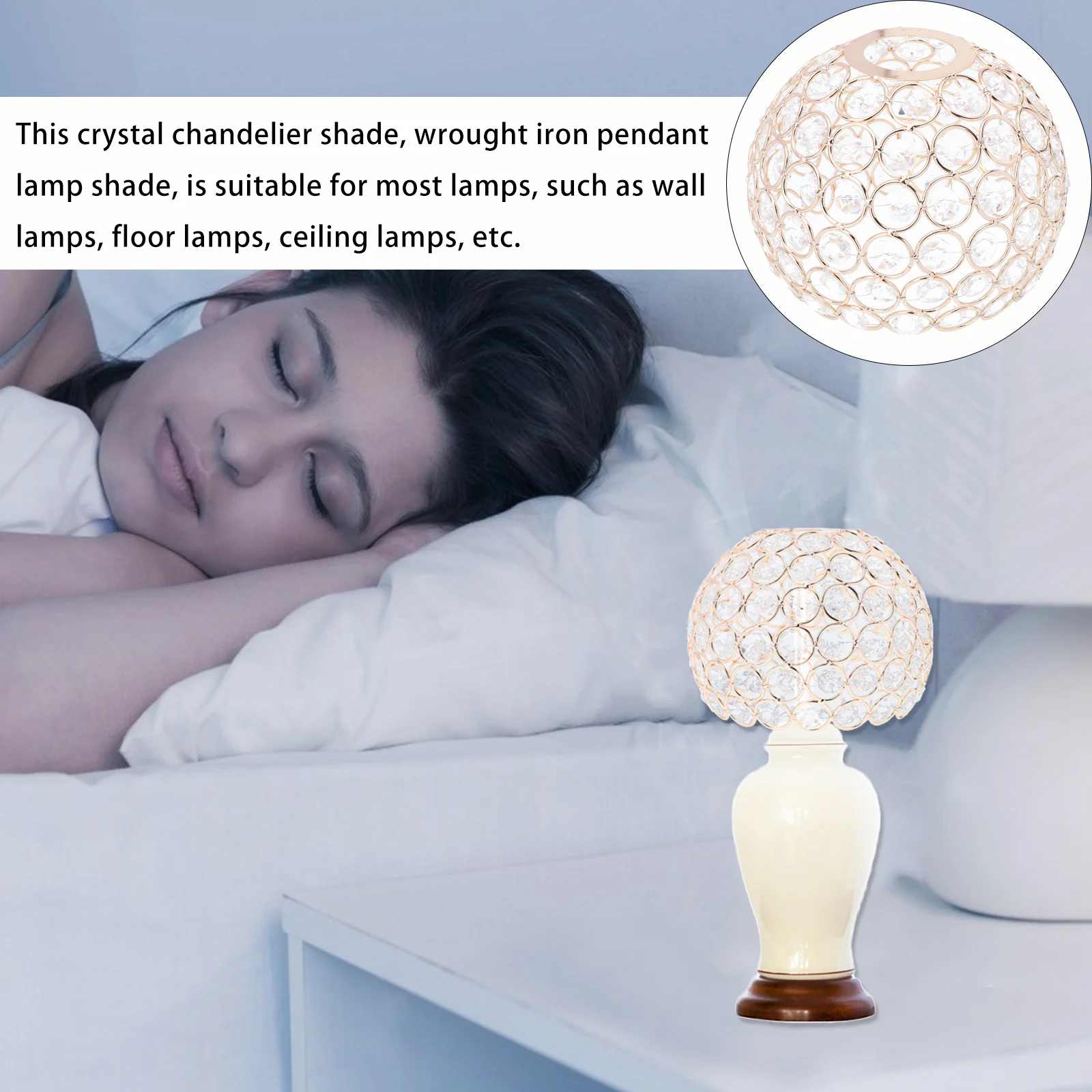 

Хрустальный абажур для потолочного светильника, премиум-класса, из кованого железа, для романтического теплого освещения, декор для дома, гостиной, спальни