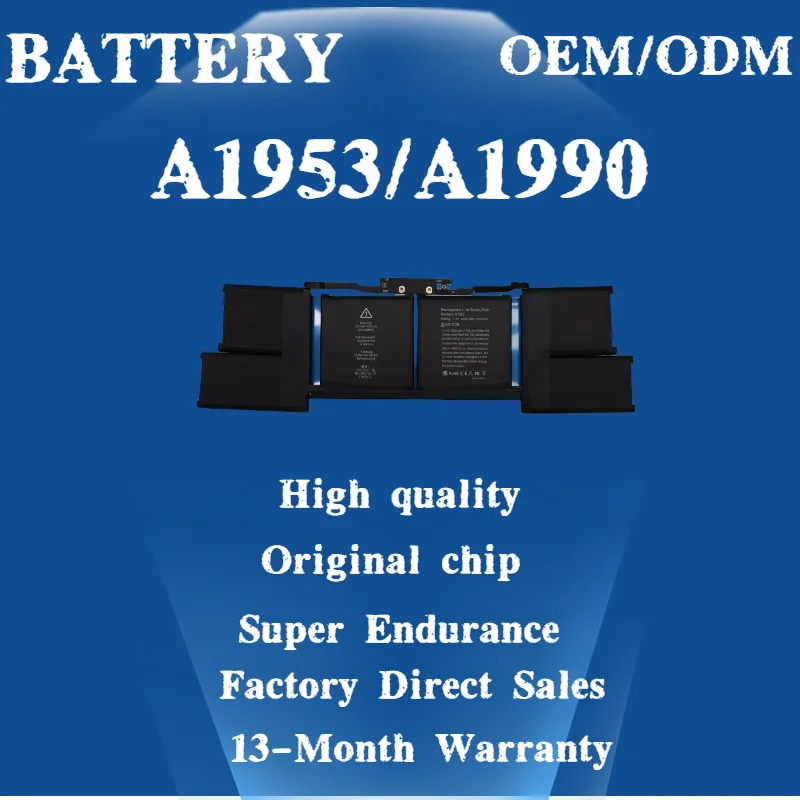 Factory Direct Sale A1953 Battery For Apple macBook Pro Retina A1990 (15-inch, 2018) laptop 15 inch touchbar 2018 2019