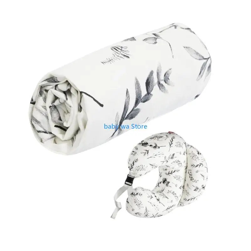 حديثي الولادة الطفل الرضاعة الطبيعية المخدة لينة تنفس وسادة غطاء التمريض وسادة الغلاف واقية كم حالة 4XBD #2