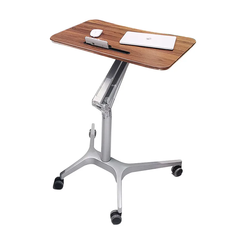 *Modern Luxury Wooden Pneumatic Adult Office Workstation Table Gas Spring Adjustable Sit-Stand Desk Eco-Friendly Ergonomic