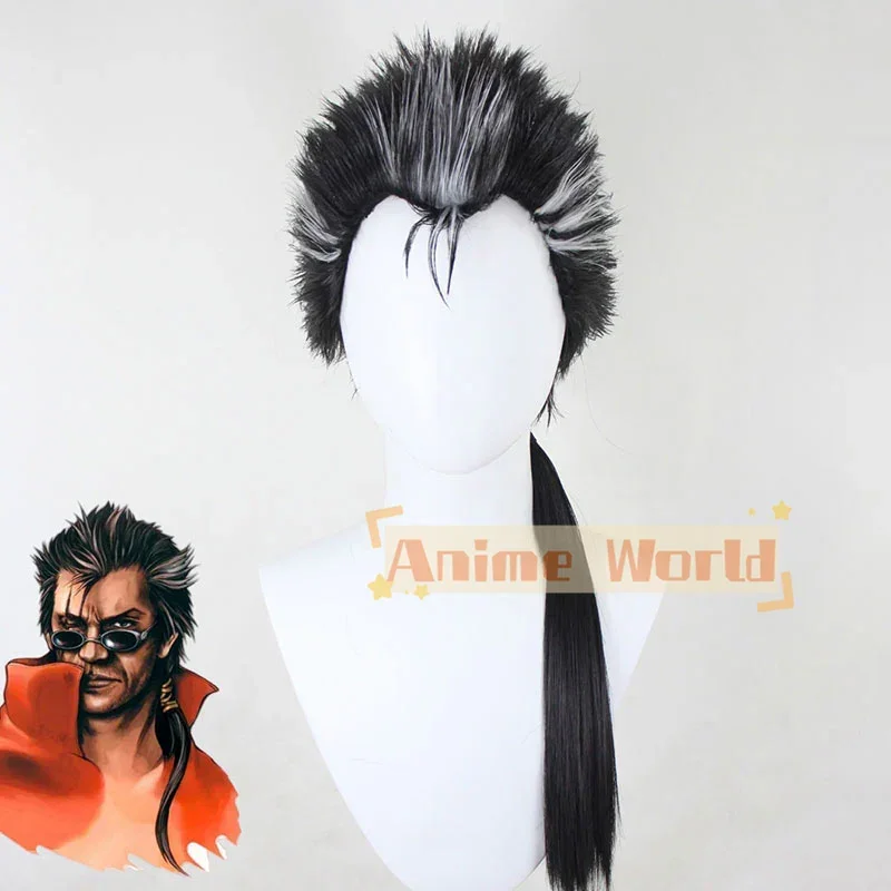 Game Final Fantasy X FF10 Auron Cosplay Wig + Wig Cap