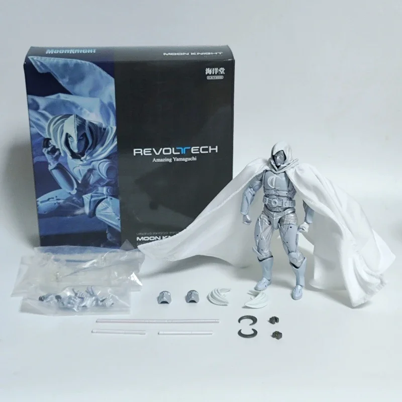 16cm Moon Knight Revoltech Amazing Yamaguchi Marc Spector Action Figure PVC statue Desktop Home Decor Ornament Birthday Gift