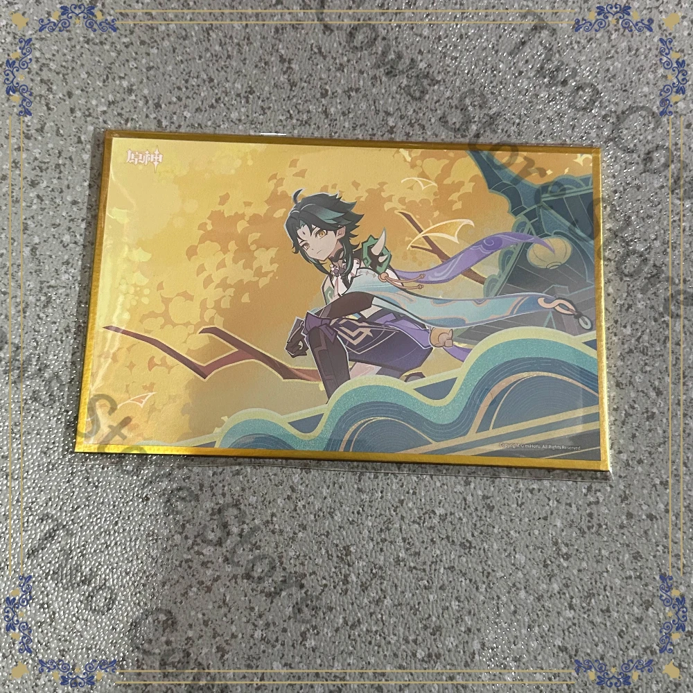 

Genshin Impact Xiao Coloured Paper Official High Quality Quadratic Element Ambitus Exquisite Decorate Commemorate Souvenir