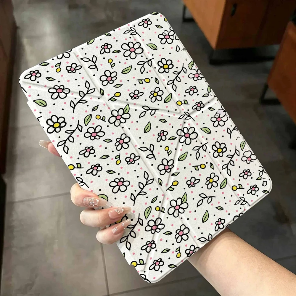 Hot Sale Daisy Pattern For Samsung Galaxy Tab A8 A9 A11 S6 S7 S8 S9 S10 FE Plus Lite Protective With Pen Slot Tablet Case