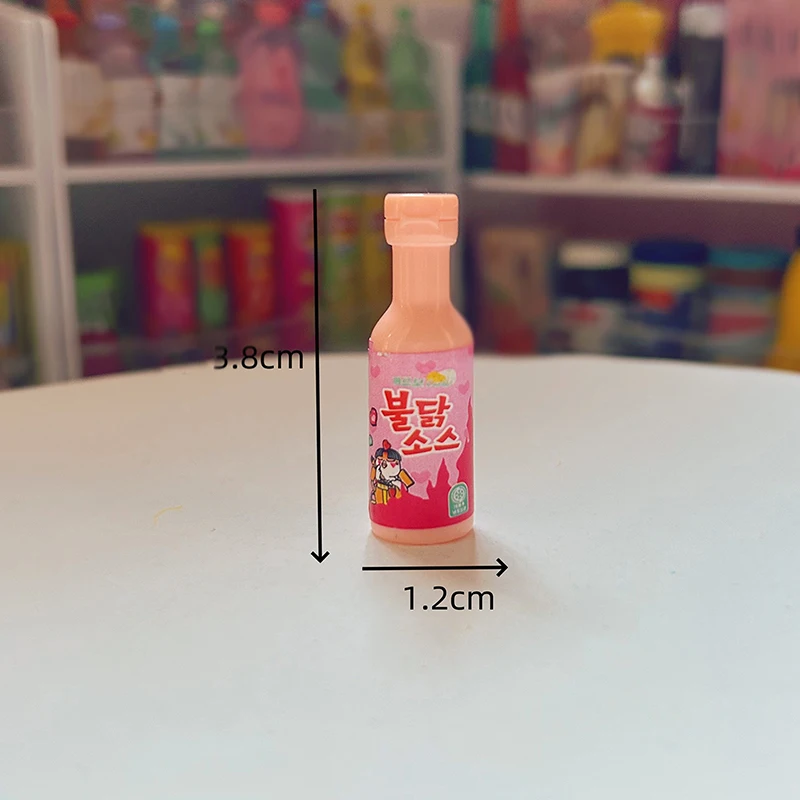 10pcs 소형 인형 집 주방 조미료 터키 국수 소스 모델 인형 집 액세서리 장식