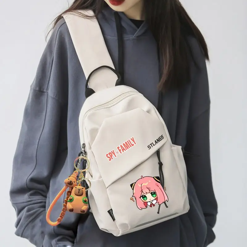 Spy X Family Crossbody Handbag Large Capacity Anime Anya Student Junior High Boys And Girls Elementary School Tutoring Bag Anime