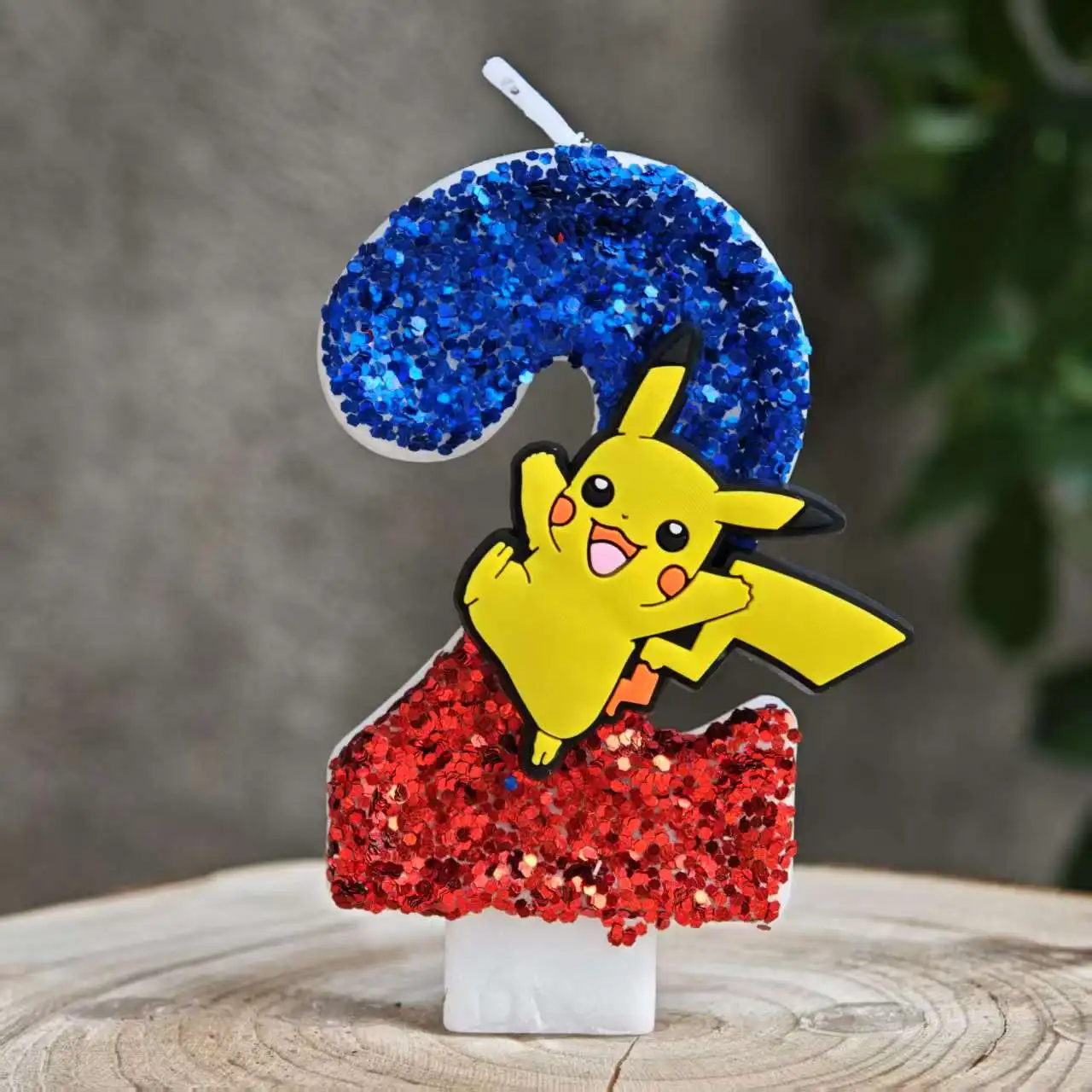 Kawaii Pokemon Themed Birthday  Candle Anime Cartoon Cake Topper Ornament For Kids Birthday Party Celebration  Decor Supplies view 4