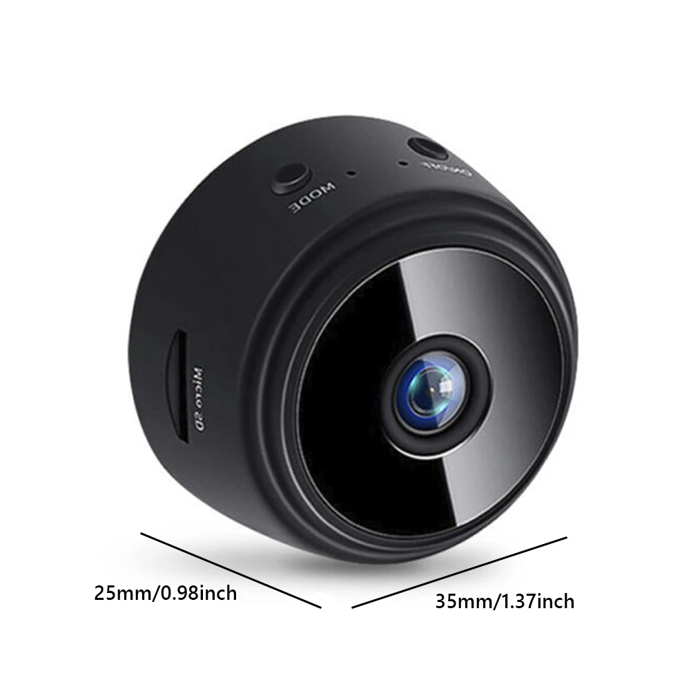 1080P Smart Video Camera Multifunctional Outdoor Wifi Monitor Cam Motion Detection 360 Degree Bracket for Offices Stores Garages