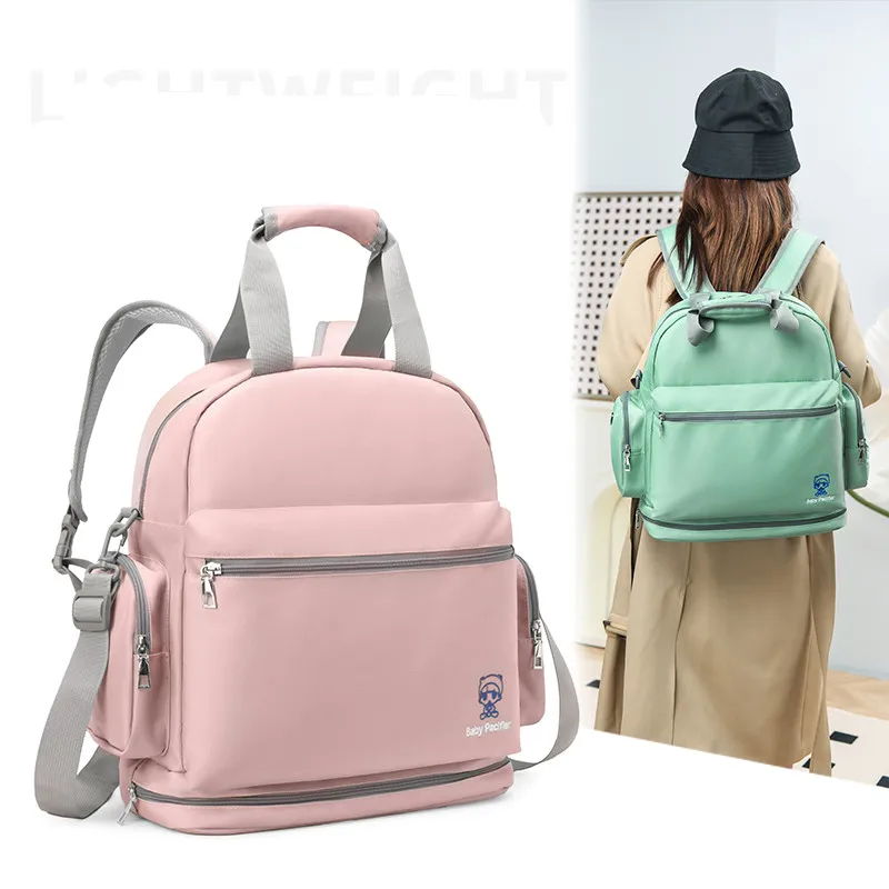 

Lightweight Waterproof Diaper Bag for Women leisure Travel Tote with Insulated Pocket Fashionable Baby Carrier Backpack for Moms
