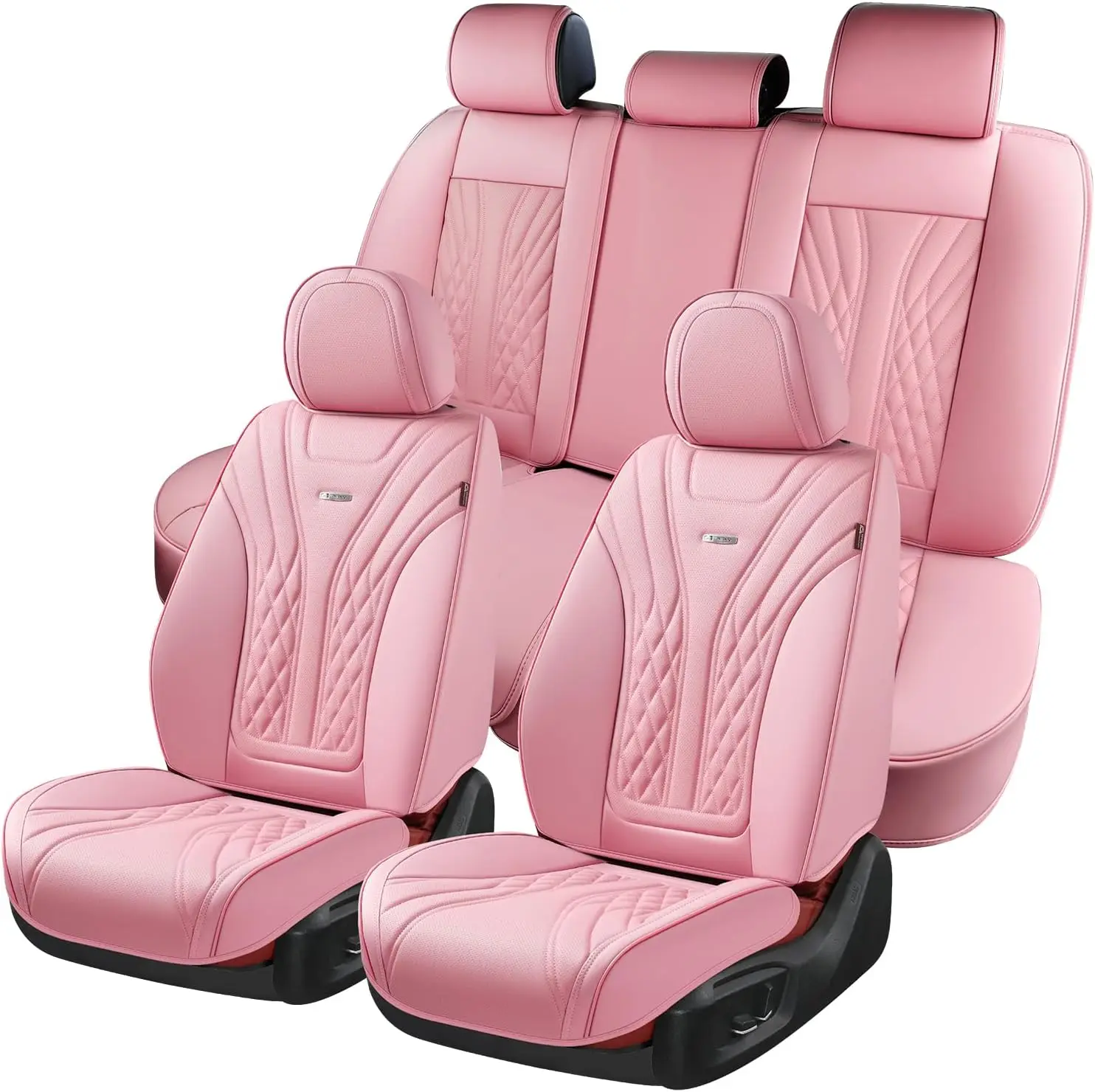 

Automotive Full Set Seat Covers for Most Vehicles, Nappa Leather, Waterproof