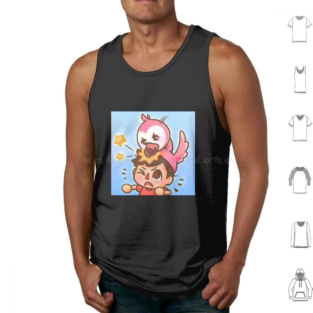 Discount 30% Off Youtuber Flamingo Tank Tops Print Cotton Youtuber Albert Flamingo Albertsstuff Flamingo Youtube Gaming