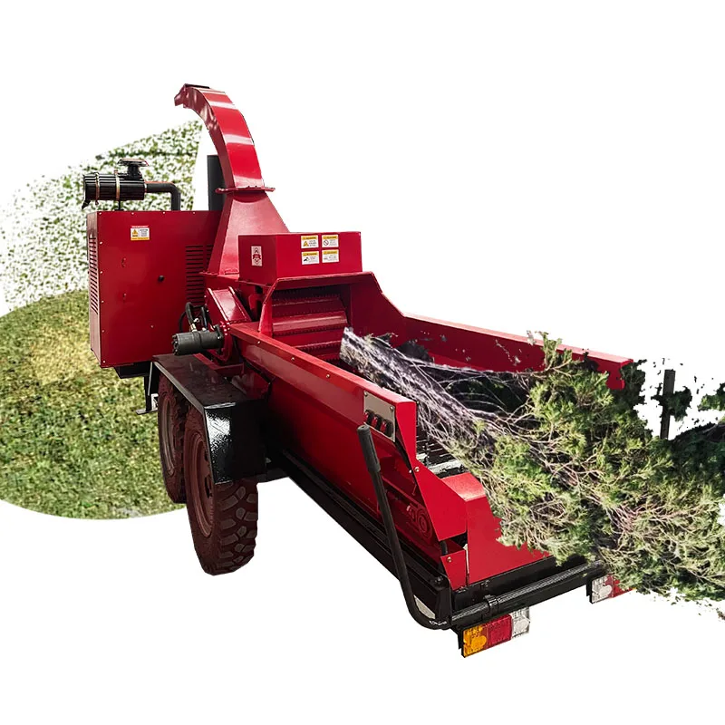 Wood Cutting Chipper Machine Forestry Machinery With Low Price Type Trailer