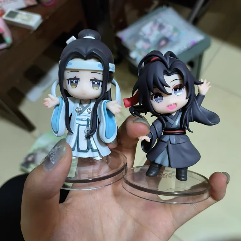 

Anime Mo Dao Zu Shi Figure Lan Wangji Wei Wuxian Action Figures Q Version Doll Collect Model Desktop Room Decor Toy Kids Gift