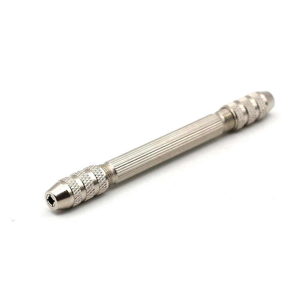 High Quality For Crafts For PCB Drill Bit Hand Drill Mini Hand Drill Silver 0.5-3.2mm 105mm/4.13inch Chuck Double