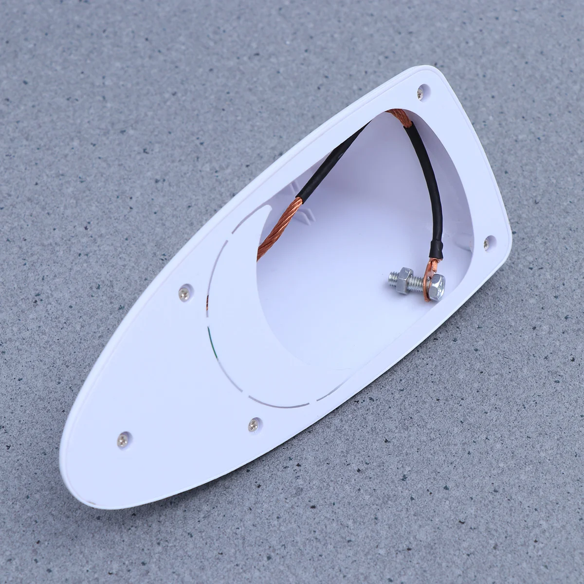 

Shark Fin Antenna 16X7X6.5Cm Abs Universal Car Radio Antenna Fm Am Function White Decorative Automotive Accessory Cable