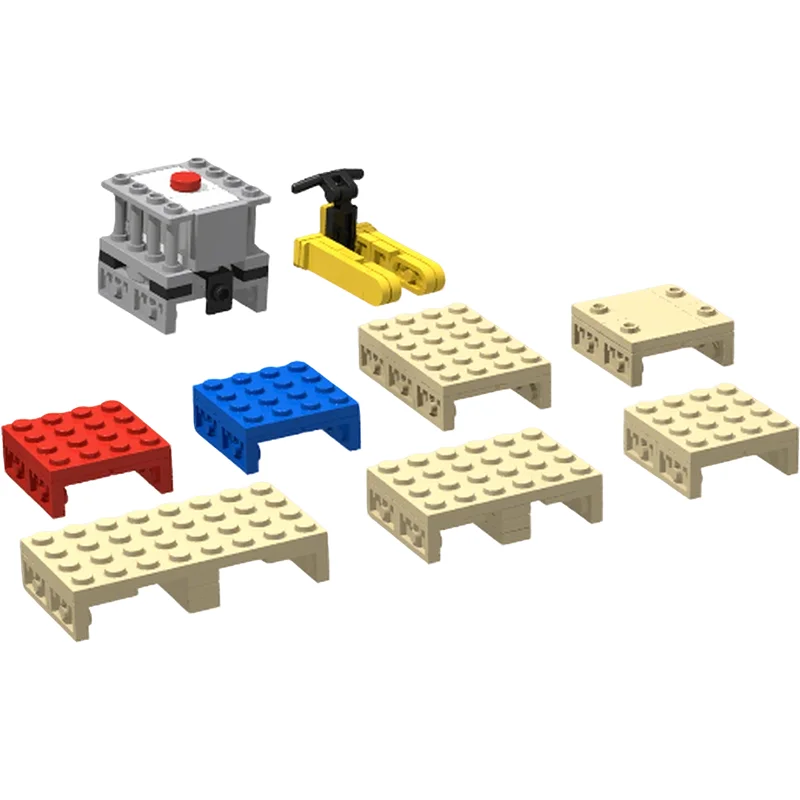 100pcs MOC 4x4 Pallet IBC System City Cargo Model Building Blocks Christmas Gift Toys Construction Education Art Brick Idea