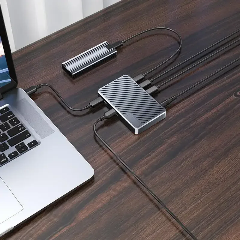 40Gbps USB 4.0 HUB الشركة المصنعة فائقة السرعة USB C Hub TB4 محطة إرساء لأجهزة الكمبيوتر المحمول USB 3.0 Hub 6 منافذ