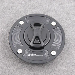 Keyless Motorcycle Fuel Gas Tank cap Cover For Suzuki V-Strom 1000 / DL1000 2002-2012, VStrom 650 / DL650 2004-2011