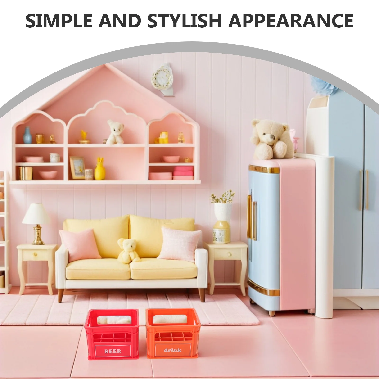 10 pçs mini caixa de cerveja realista micro pub acessório para casa de bonecas cozinha barra cena caixa vinho em miniatura cesta armazenamento pequena casa