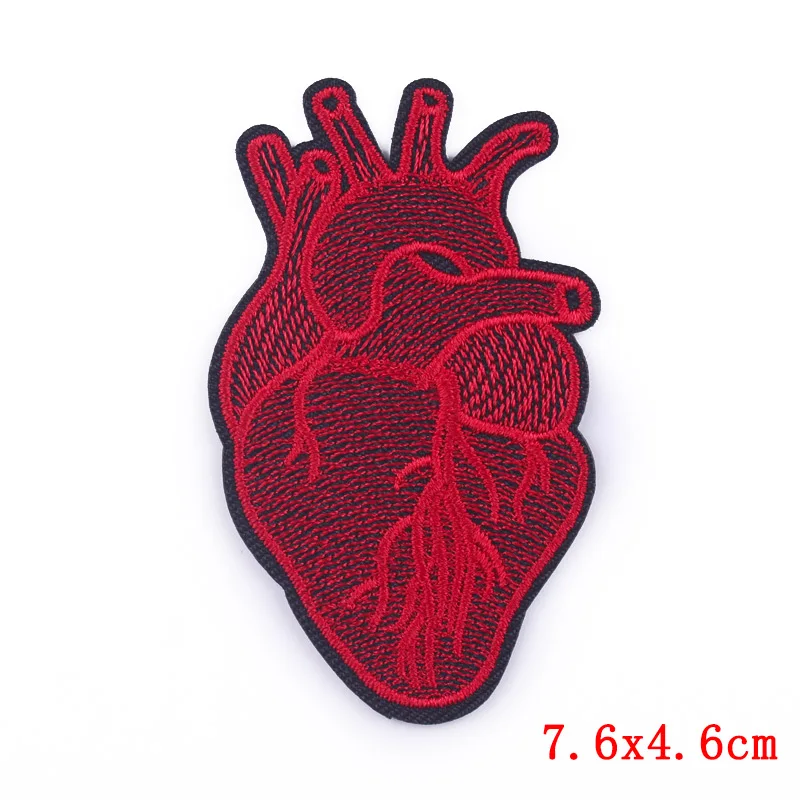 Parche de corazón, parche bordado, parche para planchar para ropa, chaquetas, pantalones vaqueros, cinta, parches bordados, pegatina de costura, apliques DIY