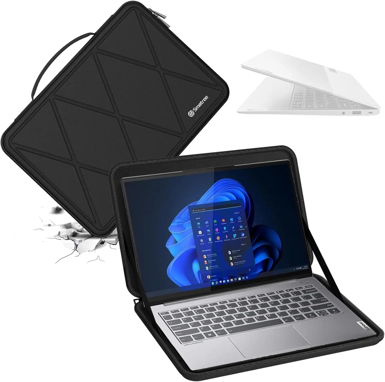 Hard EVA Protective Sleeve Case for 13-inch Lenovo ThinkBook 13s Gen 4 Laptop,for 13-inch ThinkPad X13 Gen 5 Laptop Notebook Bag