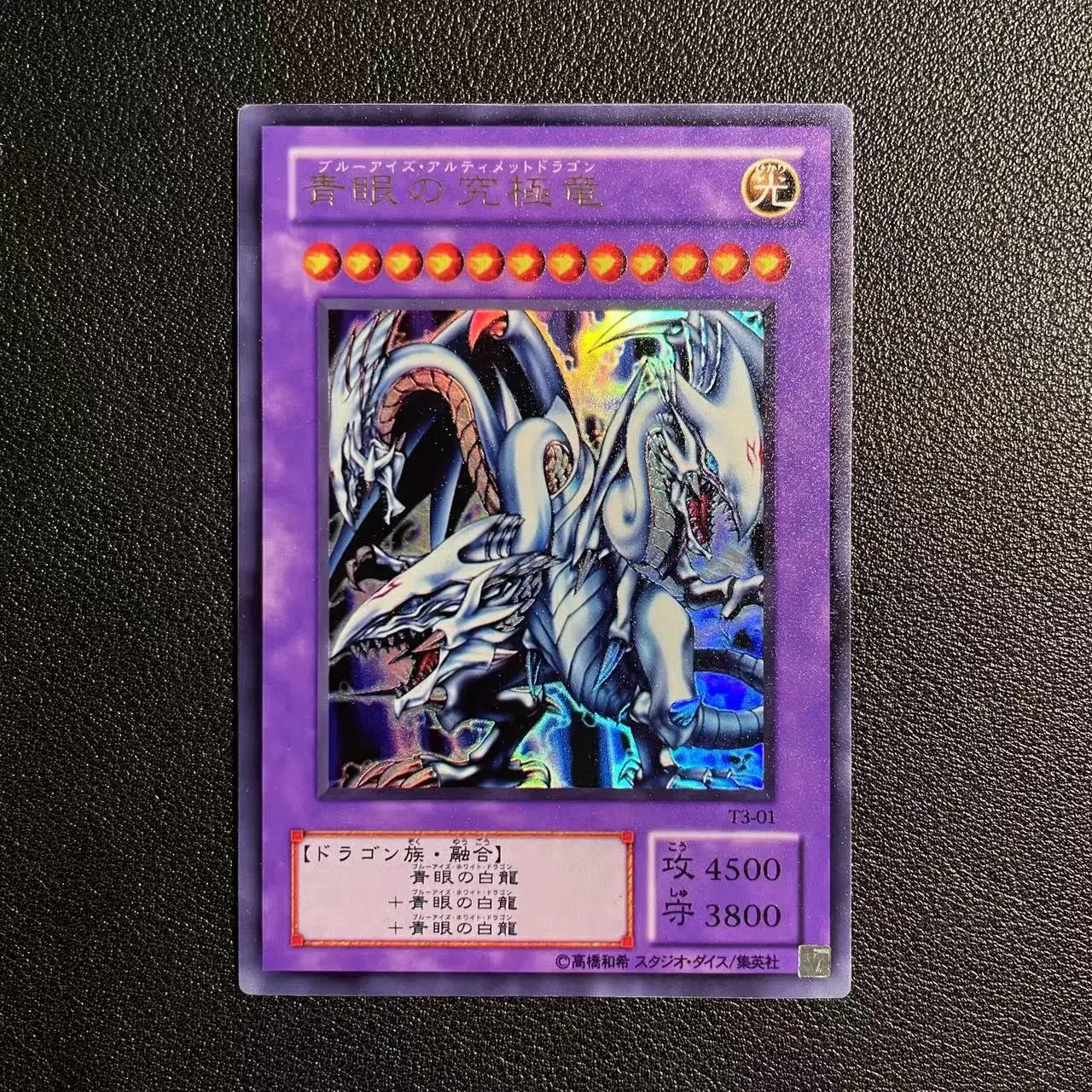 Yu-Gi-Oh UR T3-01/Blue-Eyes Ultimate Dragon Children's anime cartoon game card toys gift(Not Original)