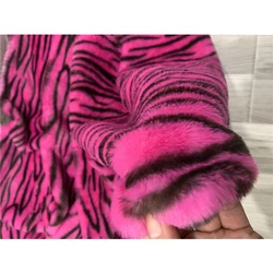 Long Hair Plush Fabric, Artificial Tiger Pattern Printing, Faux Fur, Garment, Toy, Cushion, Cosplay,DIY Furry Fabric