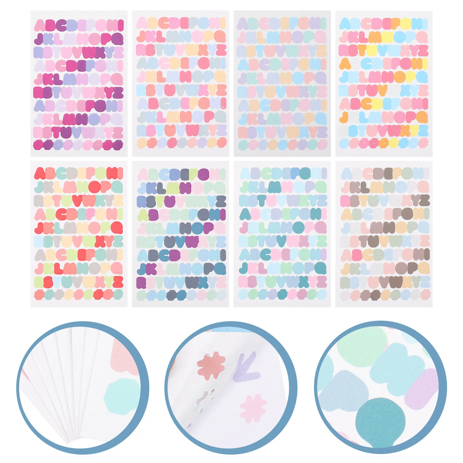 8 ورقة مذكرات ملصق يدوي الصنع كمية كافية الكرتون جميل يطبع القرطاسية الزخرفية الإبداعية المحمولة ديكور